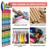 AEE2-24 Compartments Vinyl Storage Organizer Holder Hanging Bag Crafts Vinyls Roll Storages Rack Hang Pocket Behind Door Room