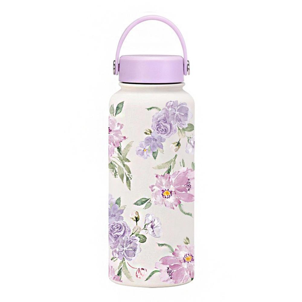 

Portable Thermal Water Bottle 1L Outdoor Insulated Mug Gift Insulated Water Bottle Kitchenware Style 4