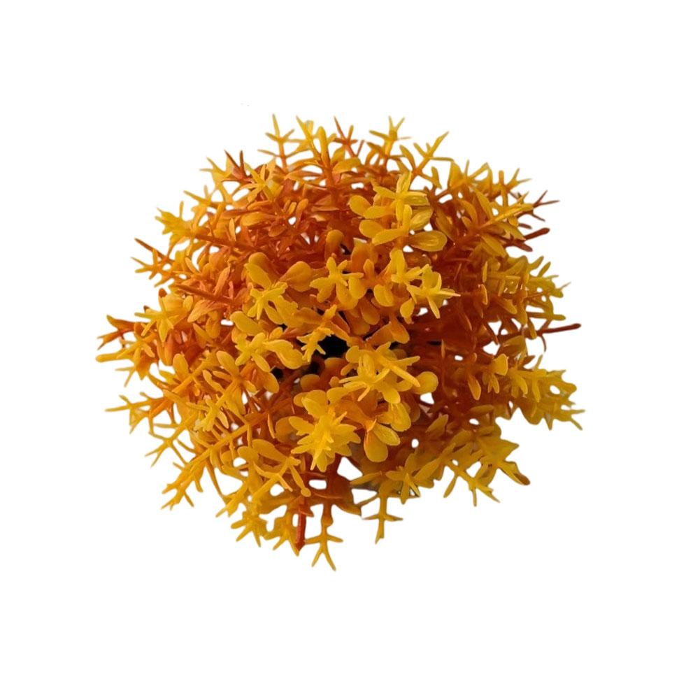 Artificial Aquatic Plant Colorful Pinecone Ball Aquarium Grass Ornament Decorative Ball Terrarium Aquascaping Decor Ornament for Fish Tank