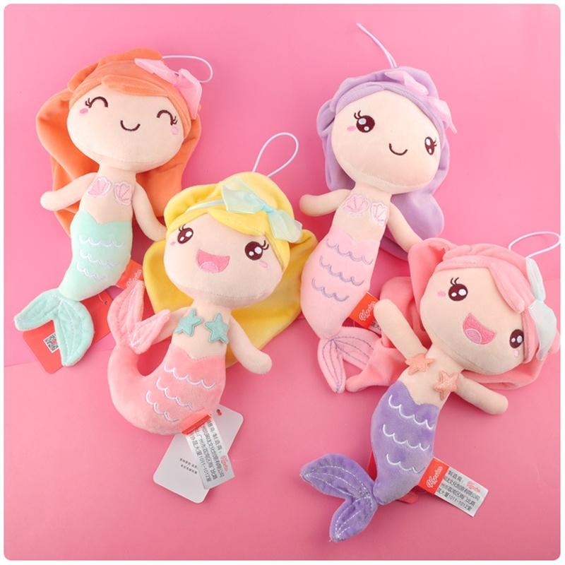 Soft And Cuddly Mermaid Princess Plush Toy With Long Hair For Girls