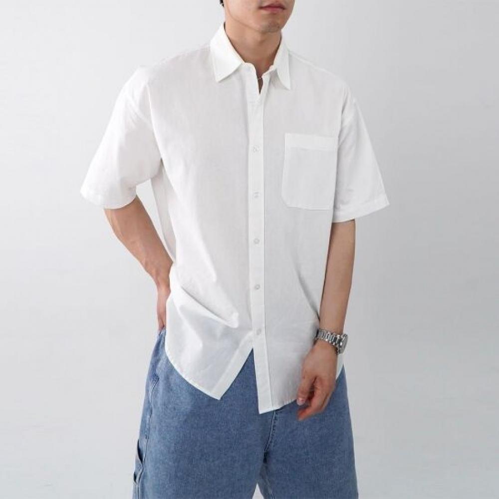 Onl Men S Linen Shirt Short Sleeve 1 + 1