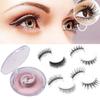 1pair Self Adhesive Eyelashes Glue Free Full Strip Eyelash Thick Natural False Lashes Easy To Wear Lashes Extension False Lashes