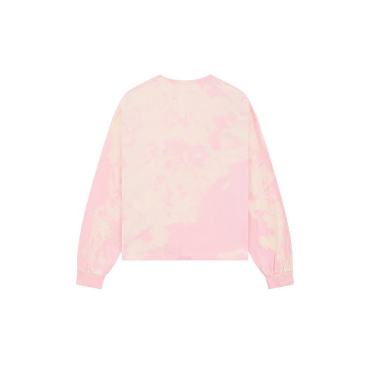 We11done 25 Autumn Winter Soft Dreamy Teddy Bear Long Sleeve T-Shirt Unisex Tops Pink WD-TT3-25-737-U-PK