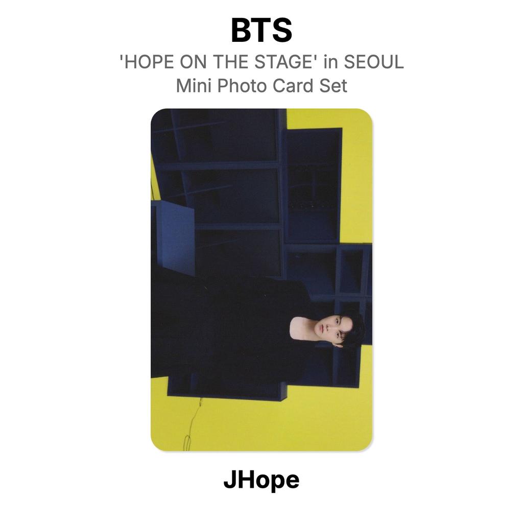 BTS j-hope Tour 'HOPE ON THE STAGE' in SEOUL Mini Photo Card Set Official Photocard