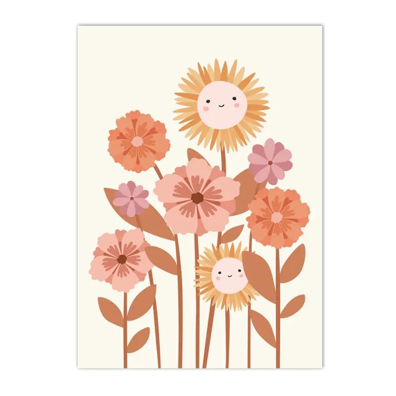 Boho Rainbow Cloud Moon Sun Heart Posters and Prints Nordic Nursery Wall Art Pictures Baby Kids Room Home Decor Canvas Painting