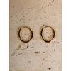 [Sv925] Oval One-Touch Earring