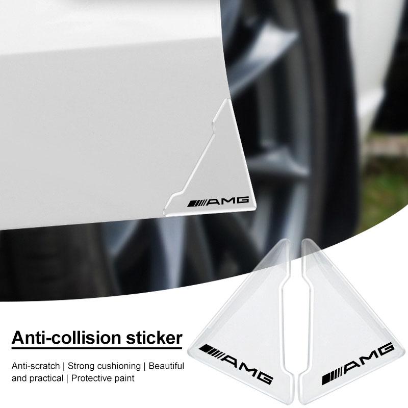2Pcs Transparent Car Door Corner Cover Anti-Scratch Protection Sticker For Mercedes-Benz AMG C500 C200 C300 A B C E GLA CLA GLK GL ML GLE W204 W205