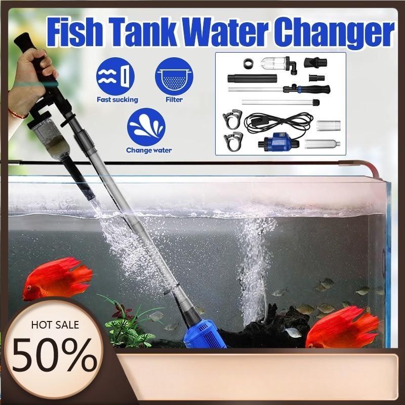 Electric Aquarium Water Change Pump Water Changer Gravel Cleaner Siphon for Fish Tank Water Filter Pump Cleaning Tools