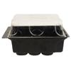 EDA8549 MINI GREENHOUSE GERMINATION INSPECTION SEEDLING SPROUT 12 Cells + Discs