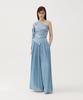 Meuameu Denim Wide Pleated Pants