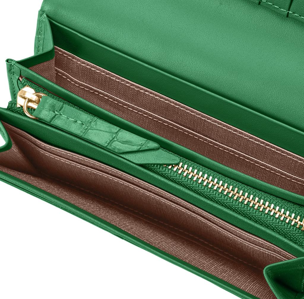Lanvin Collection La Mer Purse Bifold Wallet 65-6713 Green