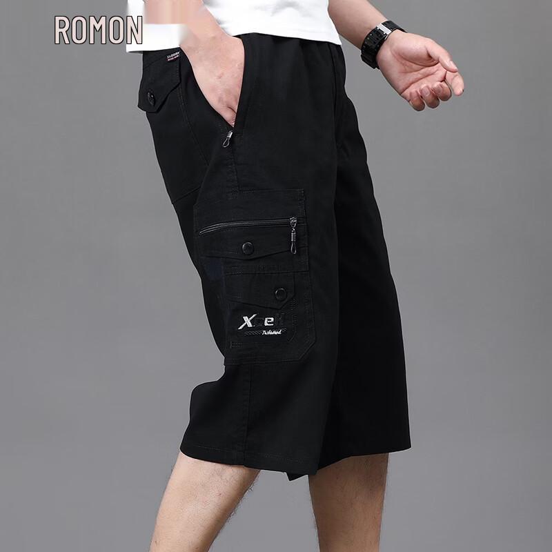 ROMON Men s Loose Fit Cargo Beach Shorts 42