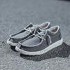 Fashion New 2025 Men's Summer Denim Sports Canvas Shoes Breathable Moccasins Set with Vulcanized Shoes Men's Sneaker Shoes Large Size