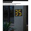 Solar Led House Number Sign Wall Mounted Rgb Digital Address Numbers Plaques Wall Light For Villa