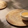 Handcrafted Rattan Tea Coaster Elegant Rattan Tea Coaster Delicate Cup Mats Suitable For Various Occasions