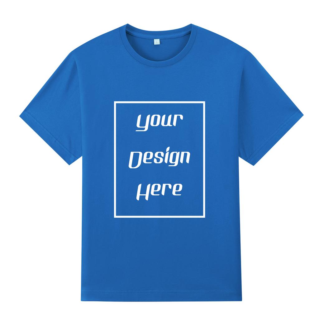Streetwear Customized Pattern Print T-Shirt Harajuku Casual O Neck Short Sleeves Men Women Cotton T-Shirt