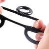 Silicone Cock Scrotum Ring Male Sex Toy Connected 4 Rings Men Ball Spreader Testicle Divider for Lasting Erection Couple