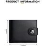 Men's Wallet Hasp Short Wallets for Men Made of Natural Leather PU Wallet Card Holder Perfect for You Magnetic Purses Small