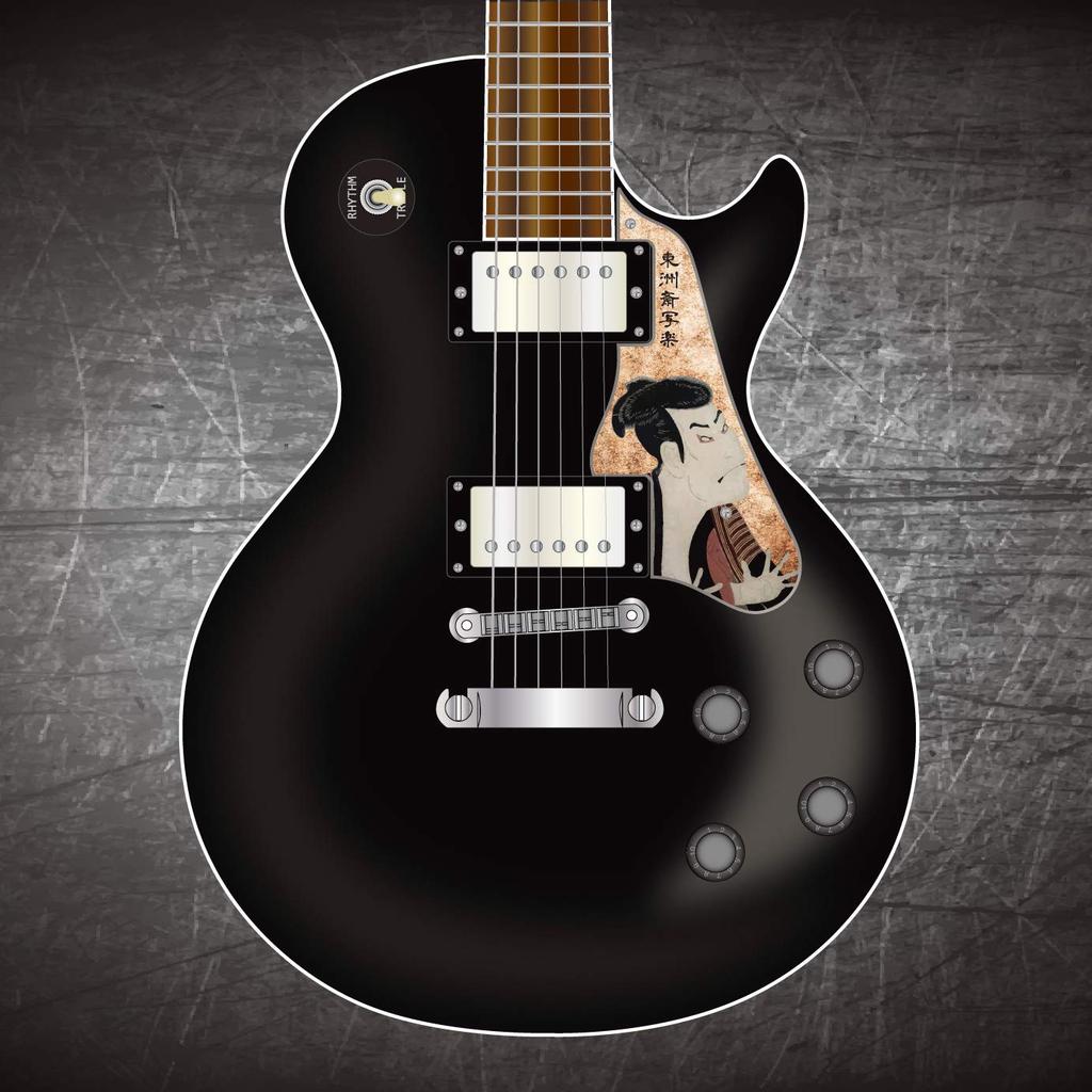 SCORELAY PICKS Les Paul Pickguard [Sharaku Print] SC-GPL015