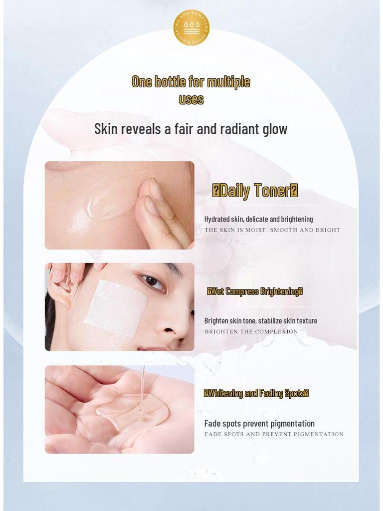 BiUi Whitening Repair Essence: Brightening & Rejuvenating Freckle Removal with Hydrating Niacinamide.