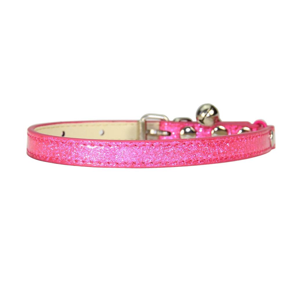 

Pet collar luminous birthday casual luminous elastic band bell cat collar cat pet collar XS 1.0*25cm розы красного