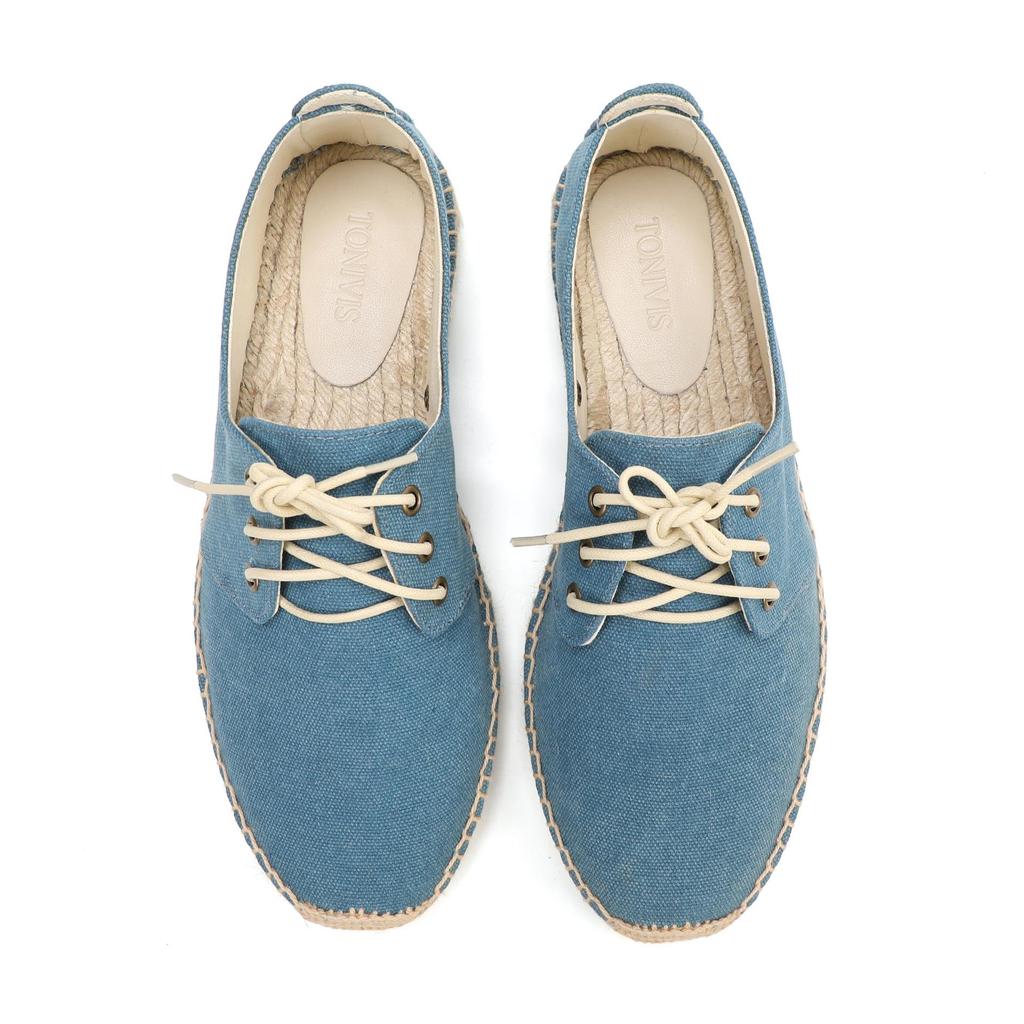 2026 Spring Men's Breathable Casual Lace-up Canvas Shoes - Trendy & Versatile