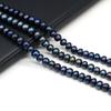 1String, Black Coin Pearl 8-9mm, Fashion Women Natural Freshwater Pearl Beads for Jewelry Making DIY Crafts, Luxury Bulk Gifts 36cm