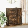 VidaXL Buffet with Drawers Smoked Oak 71x35x84 Cm Engineered Wood, Storage Furniture, Buffet, Entrance Furniture, Furniture 861584