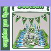 Football Theme Party Tableware Plates Napkins And Flags For Kids Birthday Celebration