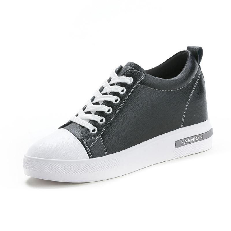 Autumn new breathable women's shoes flat-soled casual height-increasing single shoes platform shoes