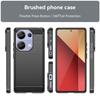 For Xiaomi Redmi Note 13 Pro 4G/Poco M6 Pro 4G Case Carbon Fiber Texture TPU Phone Cover