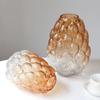 Glass Vase Abstract Grain Gradient Flower Vase Hydroponic Accessories Glass Terrarium Home Decoration Accessories