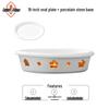 White Ceramic Oval Warming Dish Set
