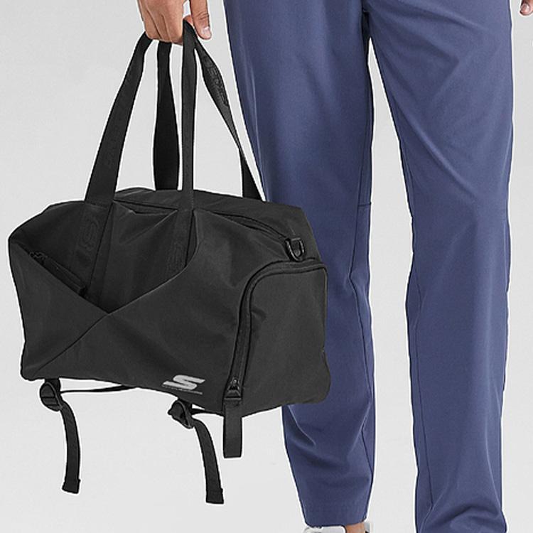 New Skechers Water-Repellent Fabric Handbag Shoulder Bag Crossbody Bag Regular Unisex Carbon Black P223U024-0018