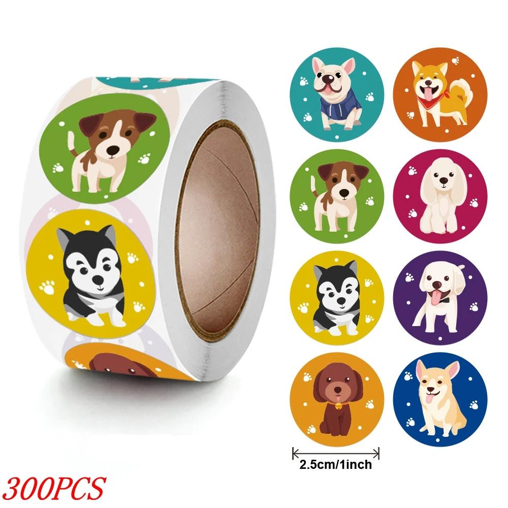 50-500pcs Kids Reward sticker  puppy dog Pattern encouragement stickers for Teachers Cute Animals Stickers Stationery Stickers