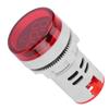 Round LED Signal Light Lamp AC Digital Display Voltmeter Indicator (red)