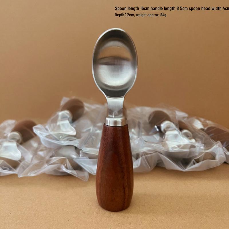 304 Stainless Steel Watermelon & Ice Cream Spoon - Fruit Ball Scooper & Melon Eating Tool 304 Stainless Steel Ice Cream Spoon