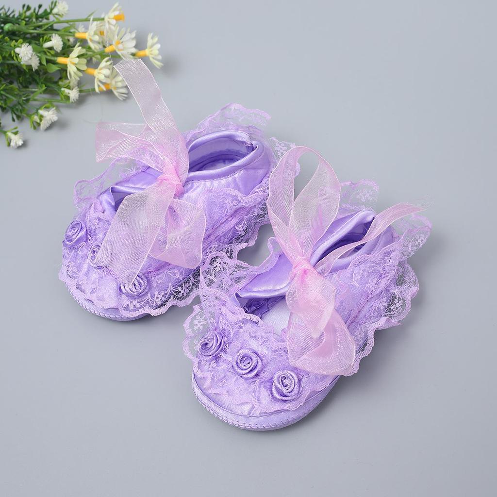 Lace Princess Baby Shoes: Soft Sole, Anti-Slip Cotton Shoes for Spring & Autumn