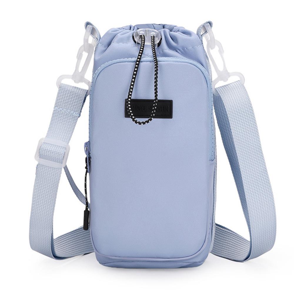 Adjustable Shoulder Strap Portable Cup Sleeve Insulated Protective Cover  Gym