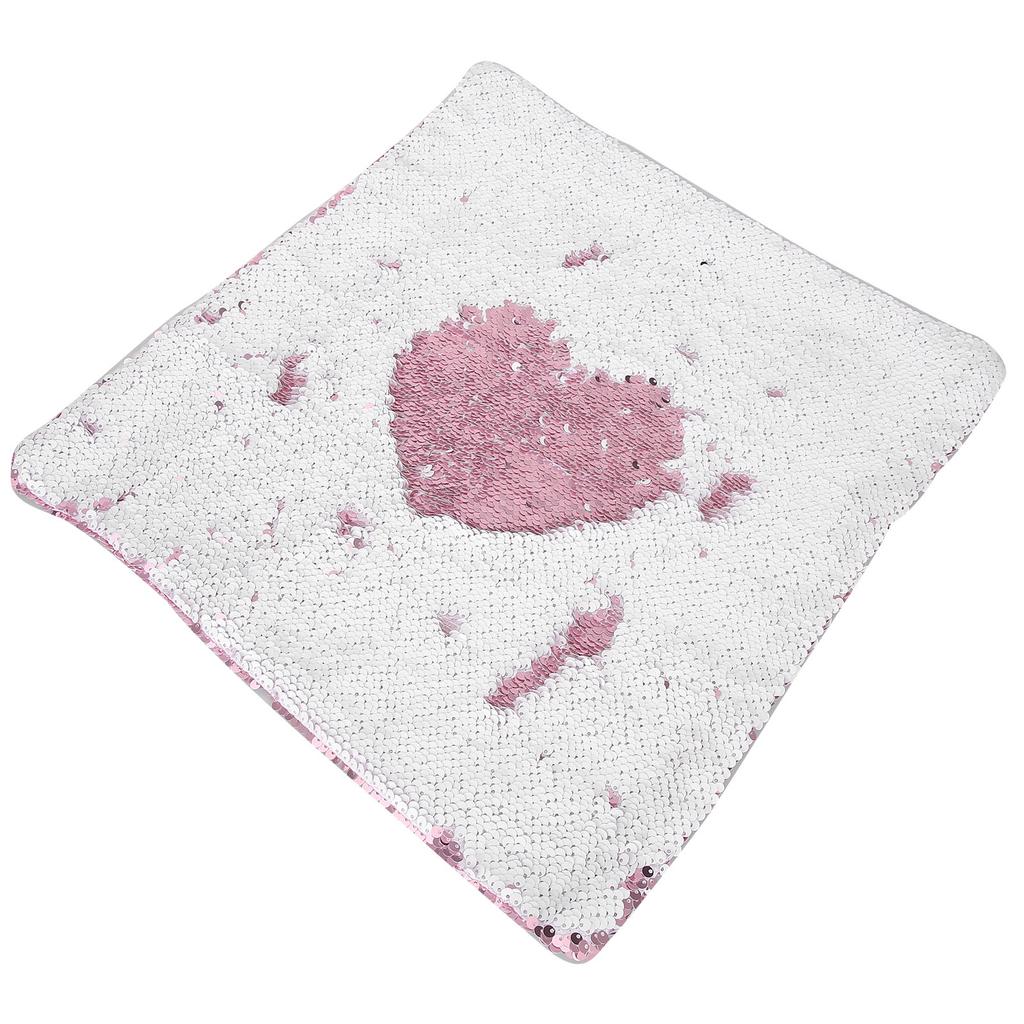 Pillow Case Sequins Suede Fabric Cushion Covers with Zipper for Home Sofa Bed Decoration