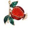 Fashionable Alloy Badge Collar Pin Elegant Pomegranate Lapel Pin Accessory Unique Brooch Jewelry Charm Ornament