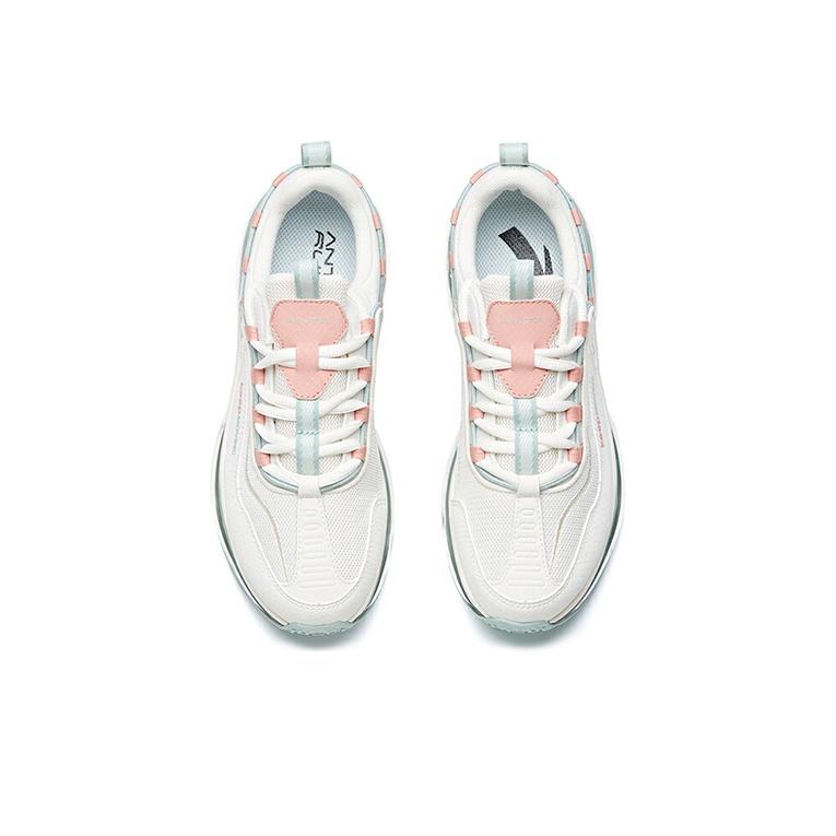 Anta Shock Absorbing Non-Slip Durable Low-Top Running Shoes Women Sneakers White Green 922035505-1