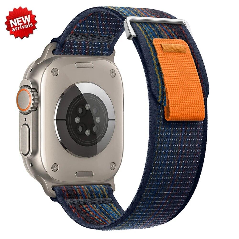 Trail Loop Band for Apple Watch Ultra 2 49MM Strap 44mm 40mm 41mm 42mm Correa Bracelet for IWatch Series 9 8 7 6 5 Se 45mm Strap
