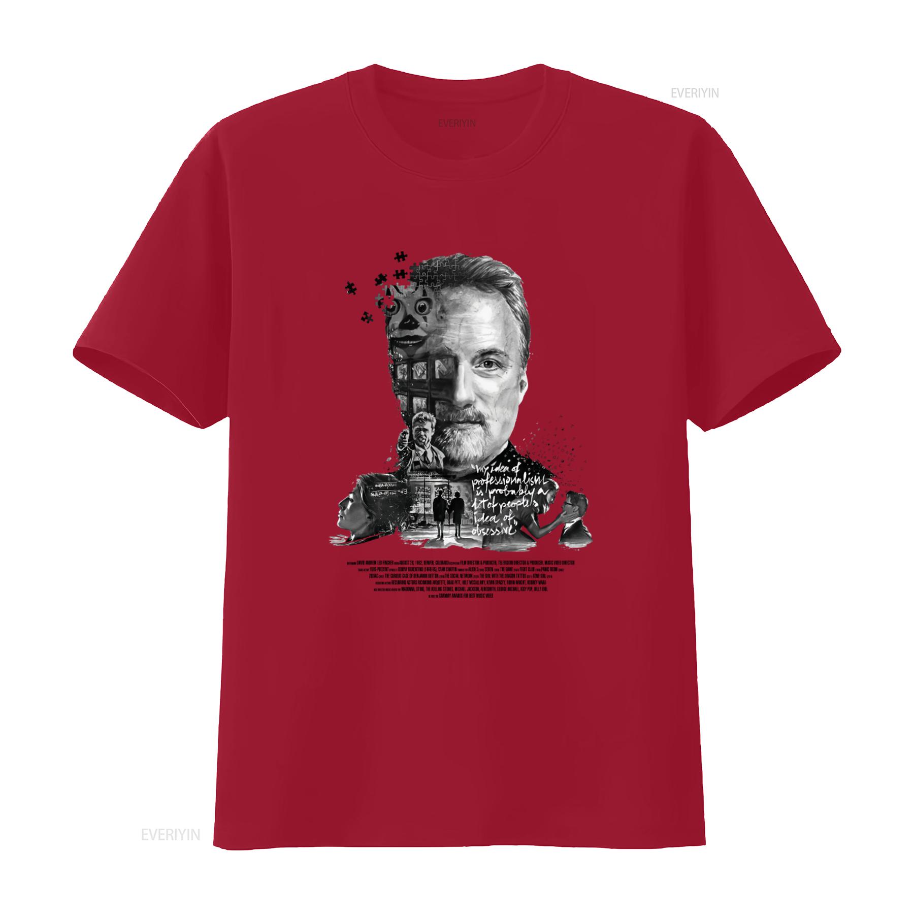 

David Fincher V1 T Shirt All Sizes S 5XL Men Movie Inspired Design High Quality Print Perfect for Fans vintage Washed S