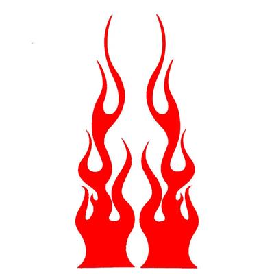 Universal DIY Flame Vinyl Decal Sticker Waterproof For Car Motorcycle Gas Tank Waterproof Motorcycle Flame Sticker Kit Decals