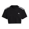 T Shirts Women's Black Crew Neck Moderate Straight Fit HF4166