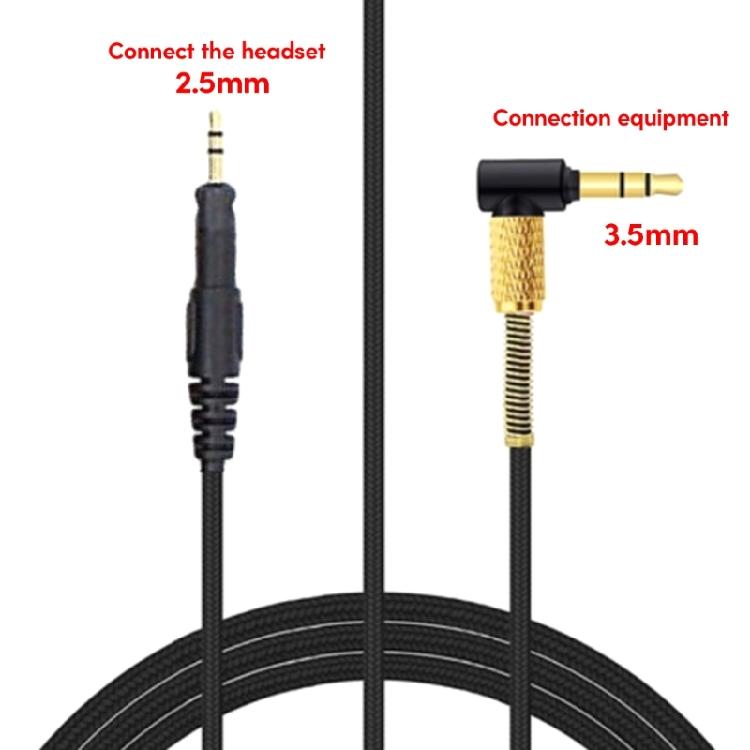 Upgrades Your Game 3.5mm To 2.5mm Headphone Cable for M40X/M50X/M60X/M70X