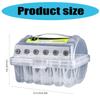 Line Winder Spool Box Fishing Tackle Box Line Organizer Multifunction Clear Case 6 Compartment Fishing Line Storage Case
