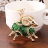 Rhinestone Goat Charm Animal Keychain Red Sparkling Hanging Charm Women Handbag Purse Party Favor Cute Sheep Keychain