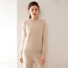 Women's Double-Strand Thickened Cashmere Pullover Sweater - Warm & Versatile Round Neck for Autumn/Winter